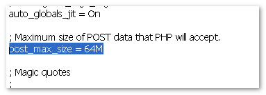 PHP默认最大上传限制