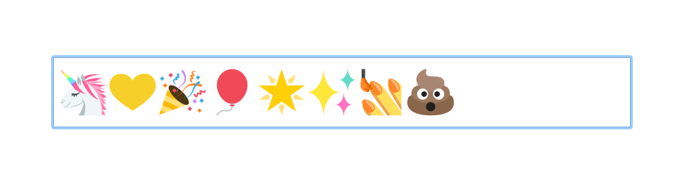 Firefox浏览器下Emoji示意