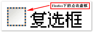 firefox浏览器下的点击区域