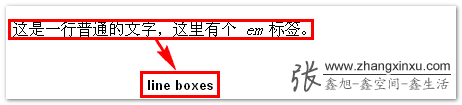 line boxes示意 >> 张鑫旭-鑫空间-鑫生活
