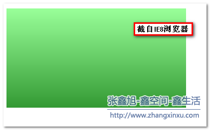 IE8浏览器下渐变背景截图 张鑫旭-鑫空间-鑫生活