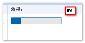 IE6浏览器下进度条效果示意