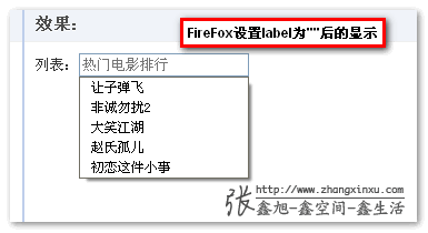 FireFox浏览器label值为空后的显示 张鑫旭-鑫空间-鑫生活