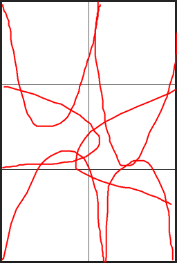 以区域为大致坐标创建二次贝塞尔曲线