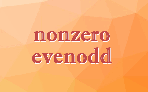 nonzero evenodd缩略图