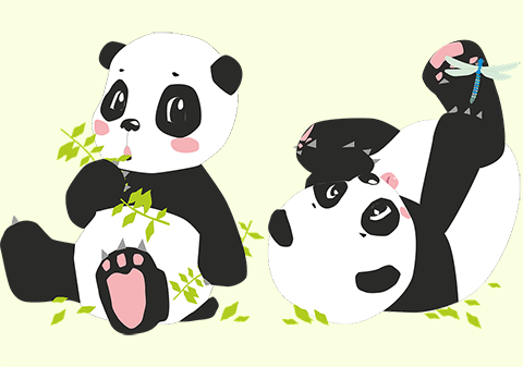 熊猫 合体