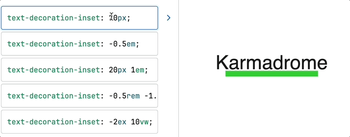 下划线缩进效果