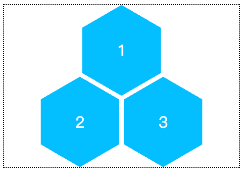 Flex实现的蜂巢布局