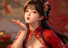 美少女飞吻