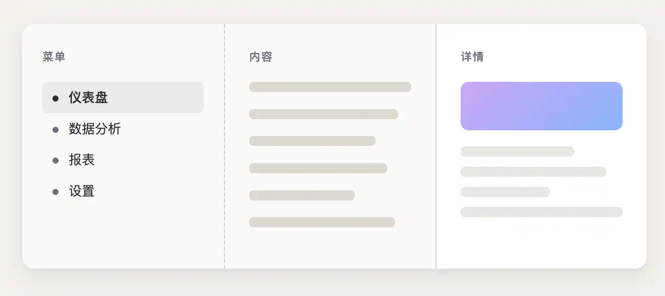 水平布局下的gap装饰线