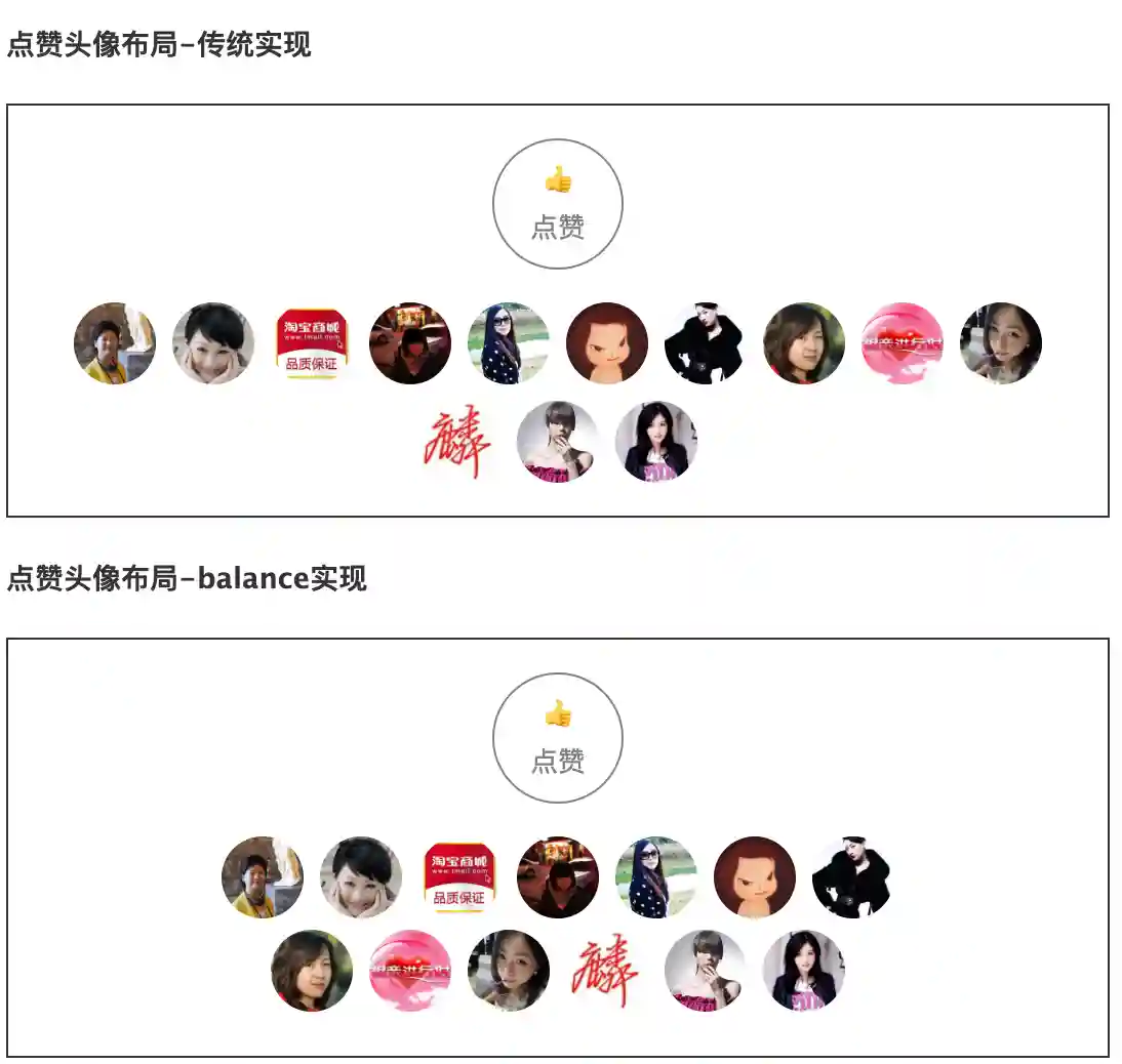 balance排版效果示意